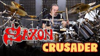 SAXON Crusader drum cover by stamatis kekes