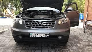 Infiniti fx35 fx45 s50 installing parking light led bulb лэд габаритные огни лампочки установка