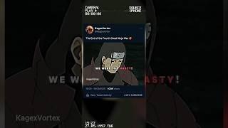 End of Fourth Great Ninja War ... ️‍
