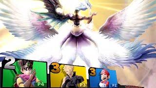 Super Smash Bros. Ultimate - Sephiroth Final Smash Supernova & Victory Screen Walking Through Flames