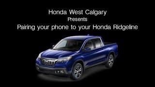 Pairing your phone to your Honda Ridgeline