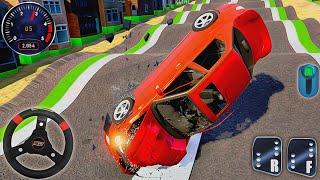 Real Extreme Derby Car Driving 3D | Car Crash Beam Racing Simulator | Android Gameplay