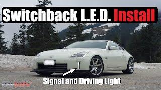 Front Bumper Switchback LED Install iJDMTOY (Nissan 350Z) | AnthonyJ350