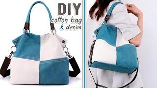 Cloth Tote Bag for Woman Sewing at Home DIY Tutorial