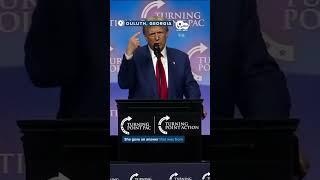 Donald Trump in Georgia: "Should I sue 60 Minutes?"