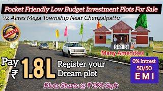 Affordable Investment Opportunity Low Budget DTCP & RERA Approved Villa Plots Near Chengalpattu