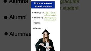 Stop Saying It Wrong! Learn How to Use Alumnus, Alumna, Alumni, and Alumnae Correctly! #shorts