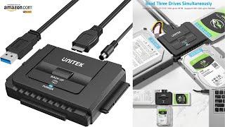 Unitek USB 3.0 to IDE & SATA Converter External Hard Drive Adapter Kit for Universal 2.5/3.5 HDD/SSD