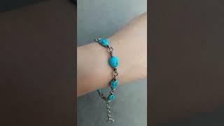 браслет ручной работы из серебра и бирюзы спящая красавица #jewelry #wirewrap #silver #handmade