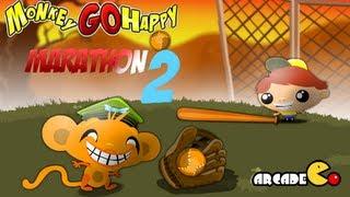 Monkey GO Happy Marathon 2 Walkthrough All Levels HD