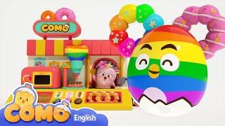 Learn Colors and English Through Fun Play! | Donut shop 2 | Surprise Como