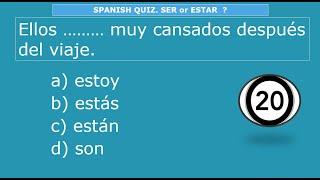 Spanish Quiz. Ser or Estar. Get This Test To Improve Your Spanish