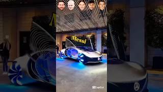 Messi Vs Haaland Vs Zlatan Vs Neymar Vs Ronaldo- Car challenge #shorts