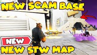 NEW STW Map My New SCAM BASE!  (Scammer Gets Scammed) Fortnite Save The World