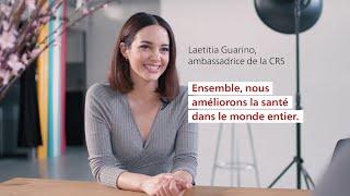 Laetitia Guarino soutient la Croix-Rouge suisse