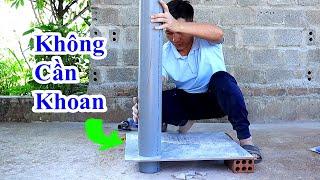 đây là cách cực kỳ hay và tiết kiệm khi lắp ống mà không cần khoan khiến thợ lâu năm cũng bái phục