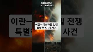 새로운 기록을 만들어버린 7가지 사건 7 Historic Events That Set New Records #이란이스라엘 #중동전쟁 #군사뉴스 #미사일공격 #IranIsrael