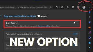 How to Remove 'Discover Bing' Button in Microsoft Edge Stable (From Settings)