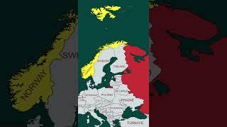 norway and russia map  #geography #politicalideology #history#map #viral #shorts