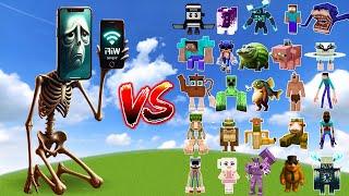 TITAN POT HOTSPOT vs All Minecraft Bosses - Minecraft Meme Mob Battle