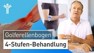 Golferellenbogen: 4 Stufen Behandlung – Ellenbogenschmerzen innen loswerden (Golfarm)