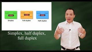 Simplex,  half duplex, and full duplex