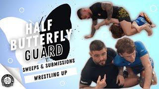 Half Butterfly Guard Fundamentals | Sweeps | Wrestling Up | Front Headlock Attacks | Triangle Choke