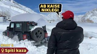 Heavy snowfall in kaza || Thar Fas Gai Snow Me || SNOW STORM || INDIANROAMINGSOUL @BRHExpeditions