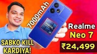 Realme Neo 7 5G Launched @ ₹24,499  Realme Neo 7 Price & Features | D9300+, 7000mAh, 1.5K Amoled 