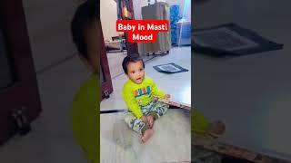 Baby in Masti mood #cutebaby #abhyansh #balajimaharaj #cute #baby