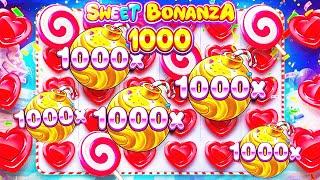 СВИТ БОНАНЗА 1000 СВОДИТ С УМА \ СЫГРАЛИ 5 БОМБ НА 1000X \ Sweet Bonanza 1000 занос \ заносы недели