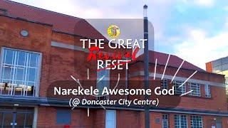 Kunle Ministers "Narekele Awesome God" at the Doncaster City Centre