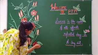 PTM board decoration ideas/Board decoration ideas for school/Blackboard Decoration/Board decoration