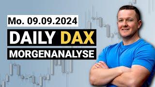 DAX zunächst erholt! | Daily DAX Morgenanalyse am 09.09.2024 | Florian Kasischke