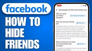 How to Hide Friends on Facebook (2024)