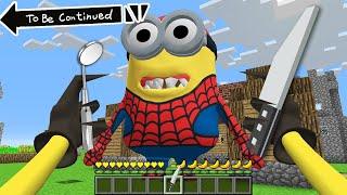 WHAT if YOU SPAWN a SPIDER-MAN MINION in MINECRAFT ! Minions - Gameplay