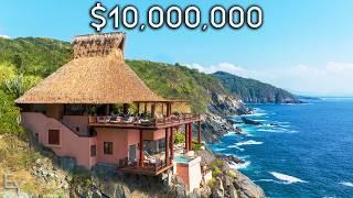 Touring MEXICO's Best $10,000,000 Cliffside Mansion!