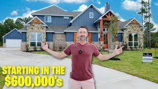 Inside $600,000 Custom HOUSTON TEXAS Homes on MASSIVE LOTS