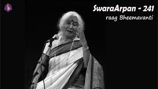Dr. Prabha Atre || SwaraArpan – 241 || raag Bheemavanti