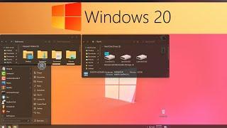 [Windows 20 concept] Windows 20 Dark theme for Windows 10
