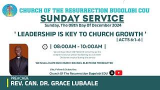 Leadership Is Key to Church Growth | Rev. Can. Prof. Grace Lubaale | 08.12.2024