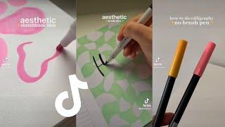 easy aesthetic doodle ideas  Lia Hansen TikTok compilation  easy art ideas for when you’re bored