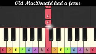 Nursery Rhymes - Old MacDonald had a farm (Piano for children)