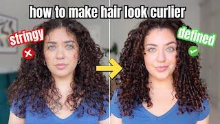 How to Fix Stringy, Limp Hair: Make Your Hair Look Curlier With Styling Techniques