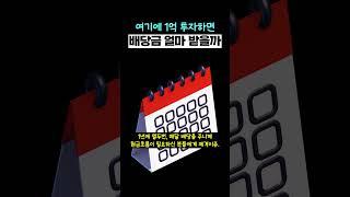 PLUS 고배당 ETF 1억 투자하면 배당금 얼마?