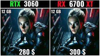 RTX 3060 vs RX 6700 XT  - Test in 12 Games l 1080p l 1440p l 2160p