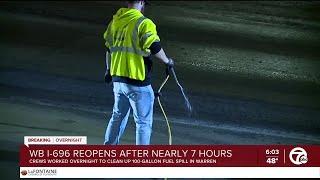 WB I-696 re-opens after nearly seven hours