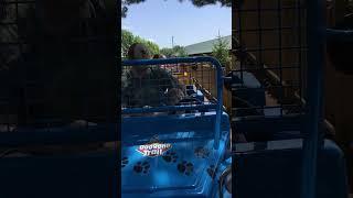 Clara driving a jeep at Holiday World  #family