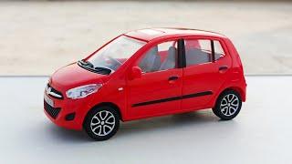 Hyundai i10 Scale Model Miniature Red  | Die-Cast Hyundai i10 | Unboxing | Model Car Collection