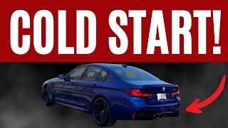 2023 BMW M5 COMPETITION EXHAUST COLD START!